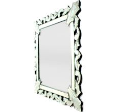 Handmade Silver Glass Square Venetian Design Wall Mirror