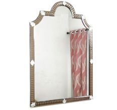 Handmade Silver Glass French Style Venetian Wall Mirror