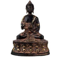 Handmade Antique Brass Blessing Buddha Statue