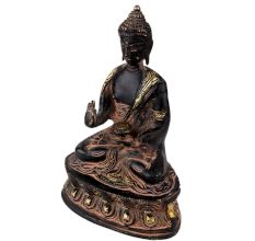 Handmade Antique Brass Blessing Buddha Statue