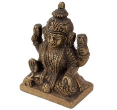 Handmade Black Brass Lakshmi Goddess Statue