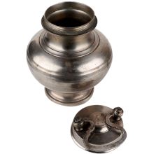 Handmade Black Patina Brass Pavitra Gangajali Lota Kalash