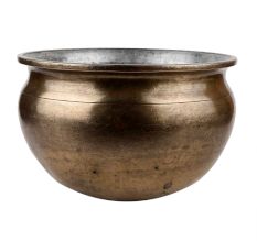 Handmade Brown Brass Water Storage Pot