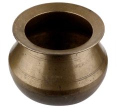 Handmade Antique Gold Brass Punjabi Handi Pot