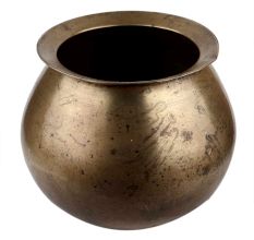 Handmade Brown Brass Handi Pot Old Cookware