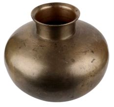 Handmade Antique Brass Water Pot Bulb shape With Slim Stem