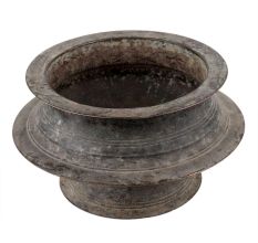 Handmade Oxidsed Brass Planter Pot On Stand