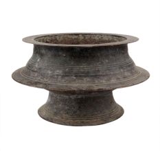 Handmade Oxidsed Brass Planter Pot On Stand