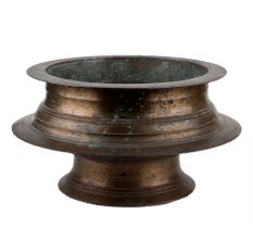 Handmade Brown Coated Rare Brass Planter Pot
