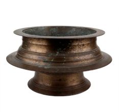 Handmade Brown Coated Rare Brass Planter Pot