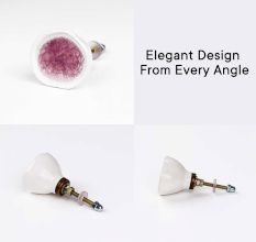 Pink Ceramic Cabinet Knob