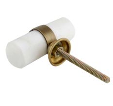 White Tube Stone Drawer Knob