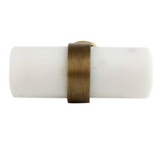White Tube Stone Drawer Knob