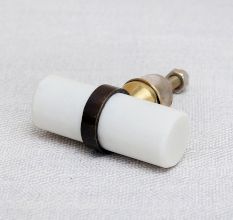 White Tube Stone Drawer Knob