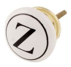Z Alphabet Knobs