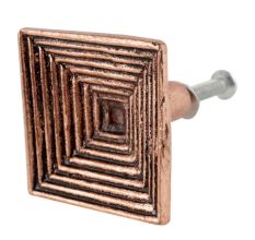 Kund Shape Antique Copper Aluminium Cabinet Knob