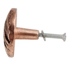 Round Bark Shape Antique Copper Aluminium Dresser Knob