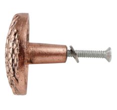 Round Jute Shape Antique Copper Aluminium Dresser Knob