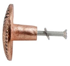 Round Wave Shape Antique Copper Aluminium Cabinet Knob