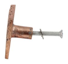 Square Bark Shape Antique Copper Aluminium Cabinet Knob