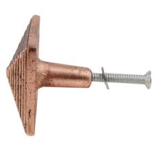 Square Pyramid Antique Copper Aluminium Cabinet Knob