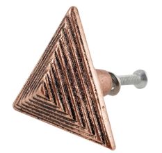 Triangular Pyramid Antique Copper Aluminium Cabinet Knob