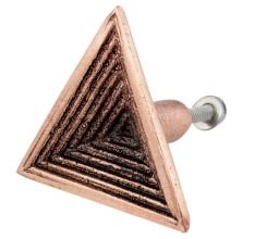 Triangular Pyramid Antique Copper Aluminium Cabinet Knob