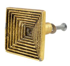 Kund Shape Antique Golden Aluminium Cabinet Knob