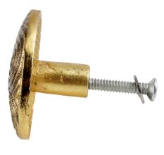 Press Plate Compact Antique Golden Aluminium Cabinet Knob