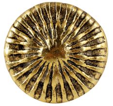 Round Cornflower Antique Golden Aluminium Cabinet Knob
