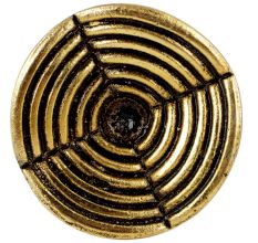 Round Strip Antique Golden Aluminium Cabinet Knob