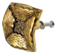 Square Conchos Antique Golden Aluminium Cabinet Knob