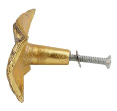 Square Conchos Antique Golden Aluminium Cabinet Knob