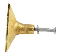 Triangular Pyramid Antique Golden Aluminium Cabinet Knob