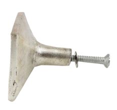 Kund Shape Antique Silver Aluminium Cabinet Knob