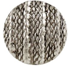 Round Jute Shape Antique Silver Aluminium Dresser Knob