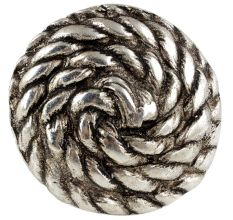Round Rope Antique Silver Aluminium Cabinet Knob