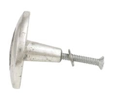 Round Spiral Antique Silver Aluminium Cabinet Knob