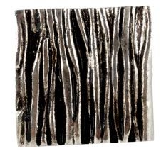 Square Bark Shape Antique Silver Aluminium Cabinet Knob
