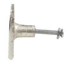 Square Bark Shape Antique Silver Aluminium Cabinet Knob
