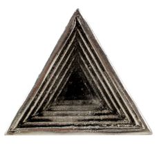Triangular Pyramid Antique Silver Aluminium Cabinet Knob