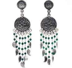 Handmade Oxidized Silver Stylish Bohemian Earrings For Women And Girls