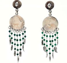 Handmade Oxidized Silver Stylish Bohemian Earrings For Women And Girls