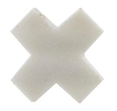 White Cross Marble Stone Cabinet Knobs