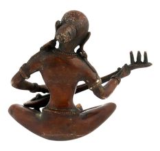 Antique Artifact Lady Playing Veena