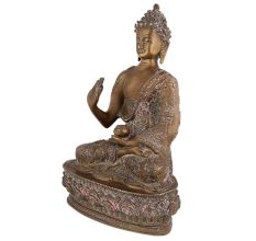 Metallic Buddha Statue Peaceful