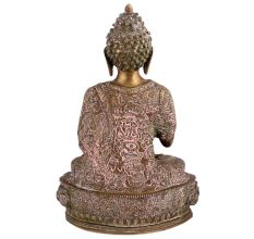 Metallic Buddha Statue Peaceful