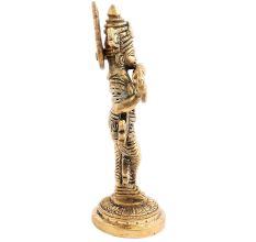 Metallic Statue Of Lord Krishna