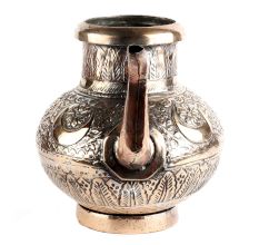Floral Design Copper Water Pot With Stout