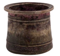 Handmade Brown Patina Panch Patra or Holy Cup
